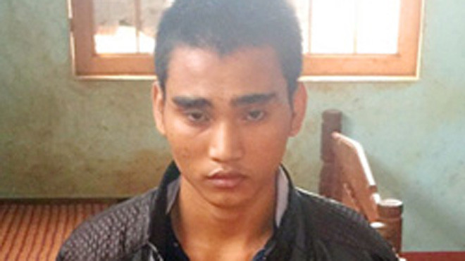 Nghịch tử giết cha bị bắt. Ảnh: Nhật Hạ