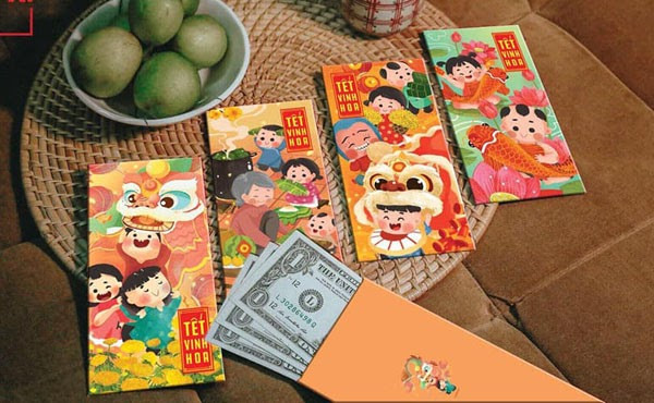 Phong bao lì xì mang ý nghĩa không nằm ở số tiền mừng mà quan trọng là ở thiện ý