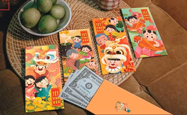 Phong bao lì xì mang ý nghĩa không nằm ở số tiền mừng mà quan trọng là ở thiện ý