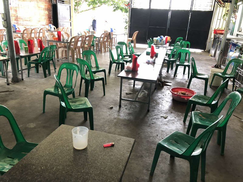 Quán bia tại đường Vũ Công Đán (phường Tứ Minh, TP Hải Dương), nơi xảy ra vụ án mạng.