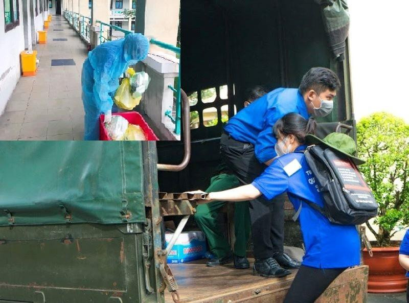 Những ‘chiến binh’ áo xanh trong khu cách ly ở Bình Dương