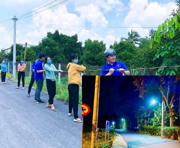 Tuổi trẻ Bình Dương giúp đường quê sáng rực