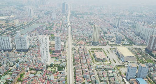 Quận Hà Đông nhìn từ trên cao