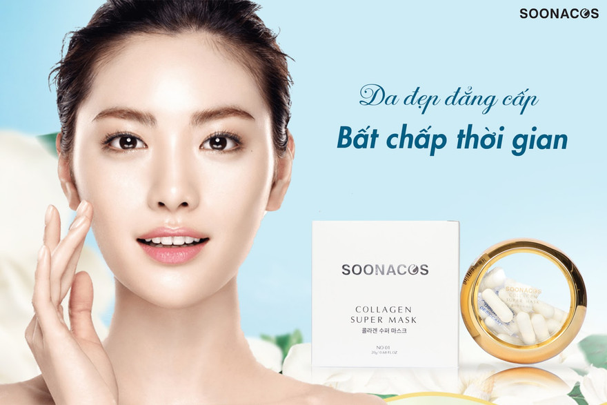Mặt nạ tươi Collagen độc quyền thương hiệu Soonacos