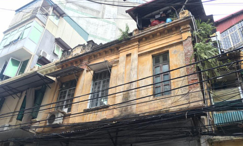 Hình ảnh căn biệt thự ở phố Hội Vũ. Ảnh: Thanh Hải