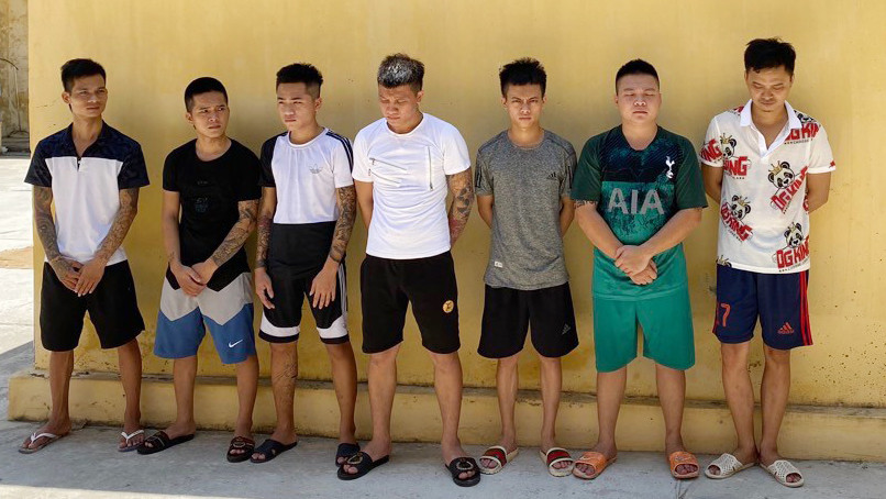 Các đối tượng bị bắt tạm giam