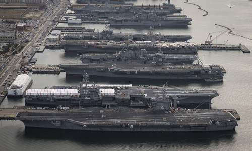 Lực lượng tàu sân bay hạt nhân chủ lực của Mỹ. Ảnh: Hải quân Mỹ.