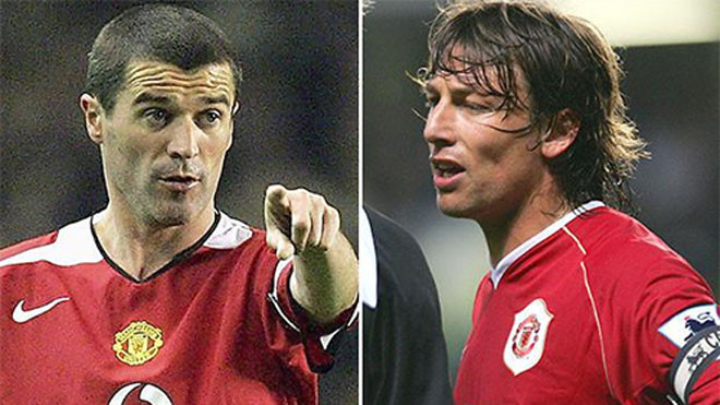 Keane và Heinze từng đối đầu nảy lửa vì thiếu kiềm chế.