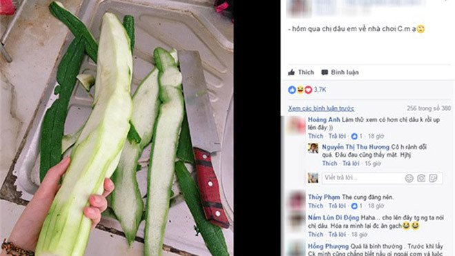 Chê chị dâu đảm gọt mướp trơ ruột, em chồng bị 'ném đá'