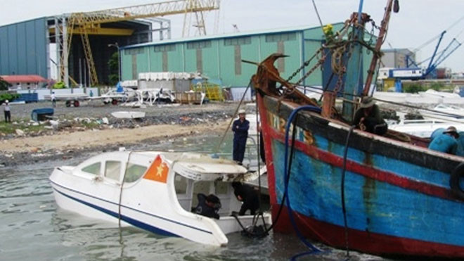 Vụ án chìm tàu ở Cần Giờ bị trả hồ sơ nhiều lần. Ảnh Đàm Đệ.