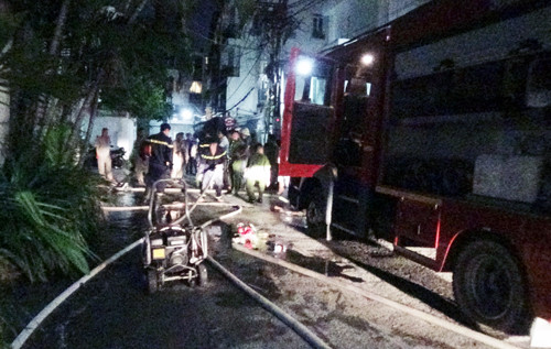 Hiện trường vụ cháy. Ảnh: Tin Tin