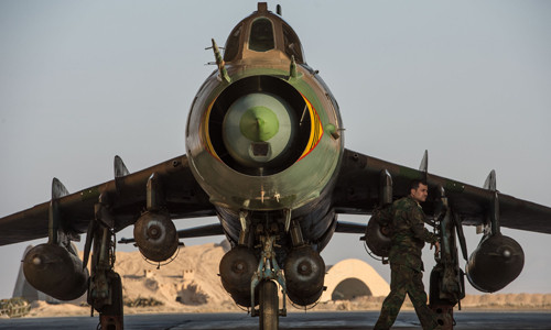 Cường kích Su-22 của không quân Syria. Ảnh: Sputnik