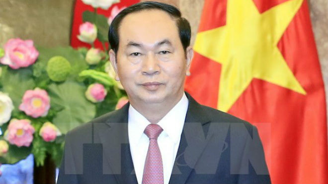 Chủ tịch nước Trần Đại Quang. (Ảnh: Nhan Sáng/TTXVN)