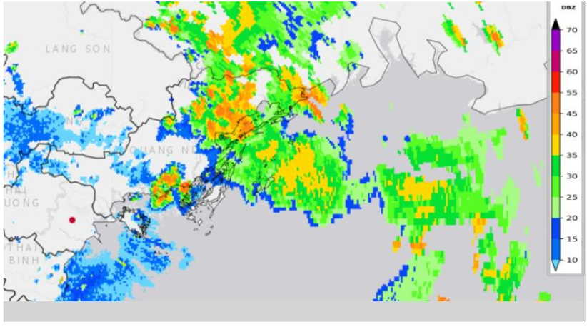 Hình ảnh phản hồi Radar thời tiết Phủ Liễn vào 13h30 ngày 19/7/2025. picture1.png