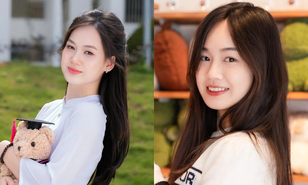 Hiền Mai được đánh giá là nữ sinh "tài sắc vẹn toàn". - Ảnh: FBNV collage-4896.png