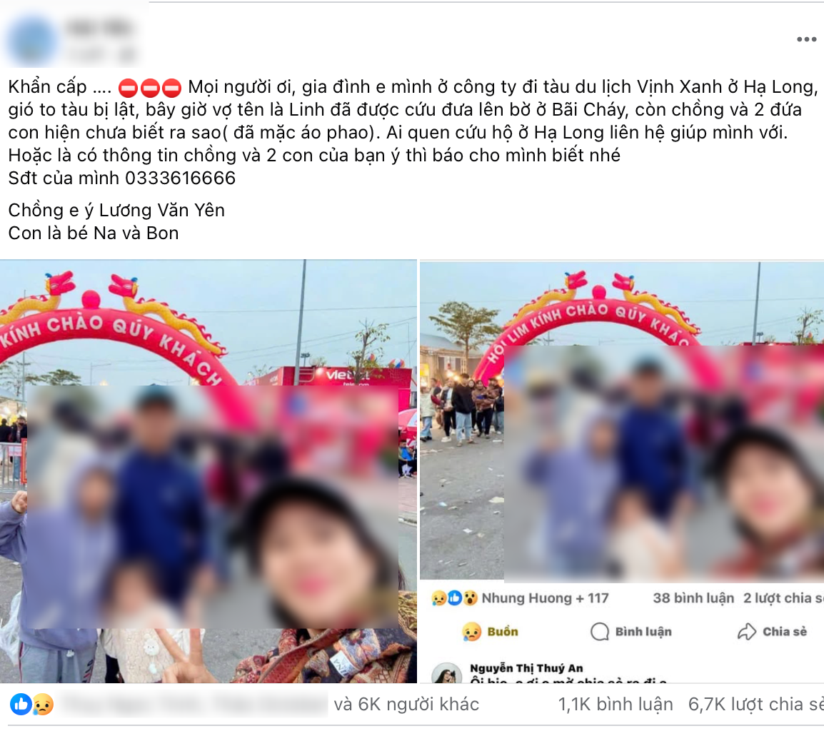 Người nhà du khách đăng tin tìm kiếm trên mạng xã hội. anh-man-hinh-2025-07-19-luc-192438-6215.png