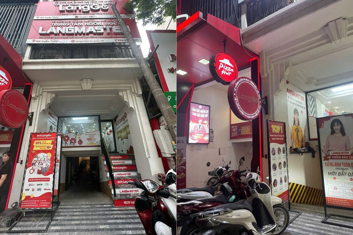 Cơ sở Xuân Thủy - Cầu Giấy thuộc Hệ thống luyện thi IELTS LangGo