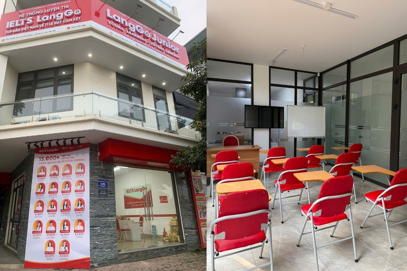 Cơ sở Quốc Oai thuộc Hệ thống luyện thi IELTS LangGo.