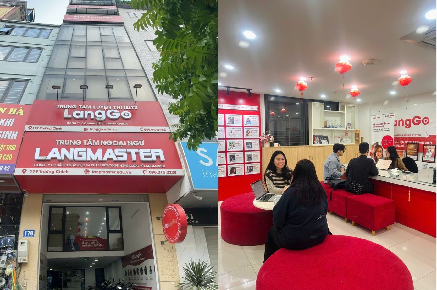 Cơ sở Trường Chinh thuộc Hệ thống luyện thi IELTS LangGo.