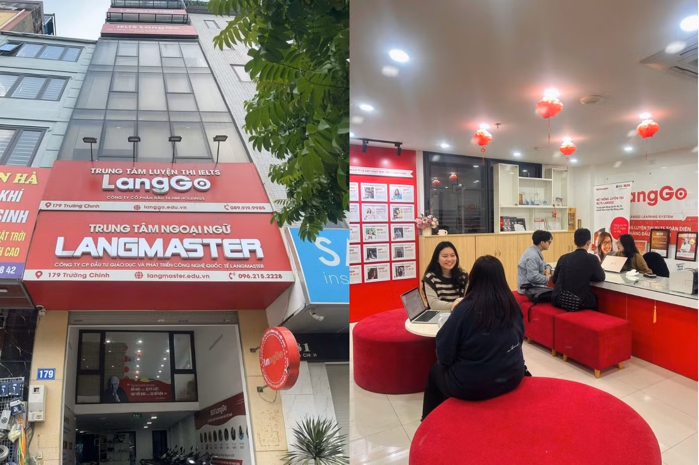 Cơ sở Trường Chinh thuộc Hệ thống luyện thi IELTS LangGo.