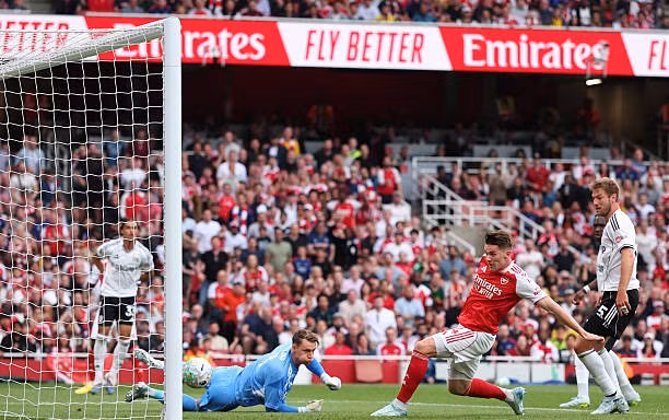 Trực tiếp Arsenal vs Fulham 1-0 (H1): Vào!!! Arsenal mở tỷ số 