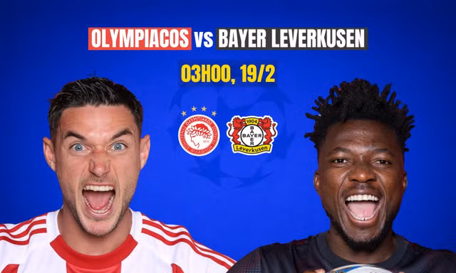 Nhận định Olympiakos vs Leverkusen, 03h00 ngày 19/2: Cuộc chiến không khoan nhượng