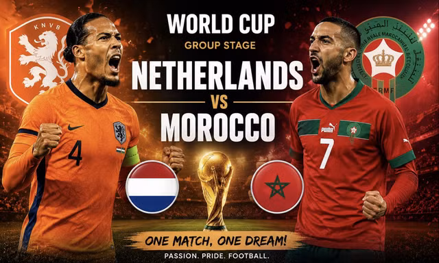 Trực tiếp Hà Lan vs Morocco, 08h00 ngày 30/6: Chung kết sớm
