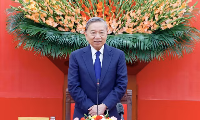 Tổng Bí thư Tô Lâm gặp mặt các đại biểu tiêu biểu tham gia bảo vệ an ninh, trật tự ở cơ sở