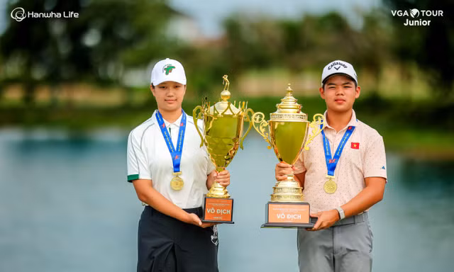 Giải Golf Trẻ Quốc gia 2026: Nguyễn Trọng Hoàng vô địch tuyệt đối, Park Ha Na thắng nghẹt thở 