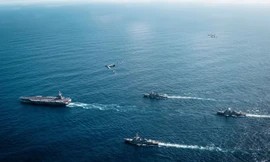 Nhóm tác chiến tàu sân bay Mỹ sẵn sàng cho các hoạt động quân sự ở Caribe