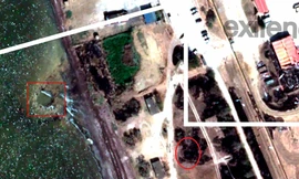 Xuất hiện miệng hố khổng lồ ở Crimea, nghi liên quan đến vũ khí mới của Ukraine