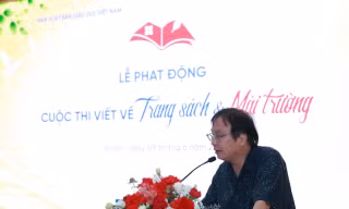 Phát động cuộc thi viết ‘Trang sách & Mái trường’ 