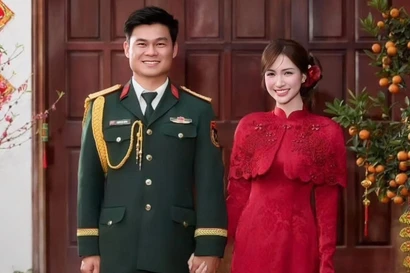 Gia thế chồng quân nhân mới được Hòa Minzy công khai 'gây sốt' mạng xã hội