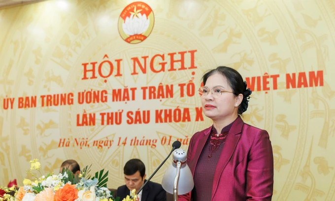 Bà Hà Thị Nga giữ chức Phó Chủ tịch – Tổng Thư ký Ủy ban Trung ương MTTQ Việt Nam