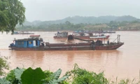 Tàu hút cát không số, không phao hoạt động rầm rộ trên sông Hồng qua Lào Cai 