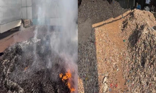 Công an Đồng Nai xử lý một doanh nghiệp đốt hàng tấn chất thải trái phép 