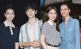 'Hoa hậu Việt Nam' Tiểu Vy khoe nhan sắc cuốn hút bên 'ngôi sao' Hàn Quốc Jung Hae In và 'Miss Universe' Catriona Gray