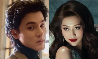 Sự thật đằng sau bức ảnh Hoa hậu Đoàn Thiên Ân 'suýt' trao nụ hôn cho một 'mỹ nam' ngày cận Tết