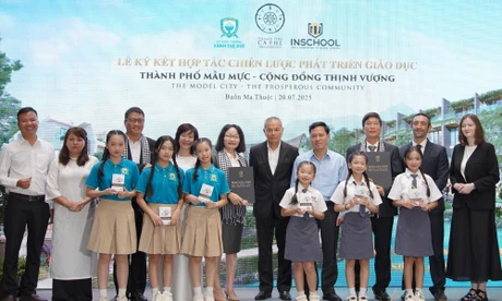 Trung Nguyên Legend ký kết hợp tác chiến lược triển khai trường mầm non và tiểu học chuẩn quốc tế tại khu đô thị Thành Phố Cà Phê.