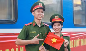 1.000 học viên Nam tiến, chuẩn bị cho màn trống hội Kỷ niệm 50 năm Giải phóng miền Nam