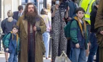 Harry Potter hé lộ cảnh quay đầu tiên và bí mật về chiều cao khủng của bác Hagrid