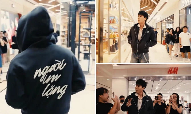 HIEUTHUHAI “đánh úp” fan ở phố đi bộ, album mới sẽ có tên "mắt nhắm mắt mở"?