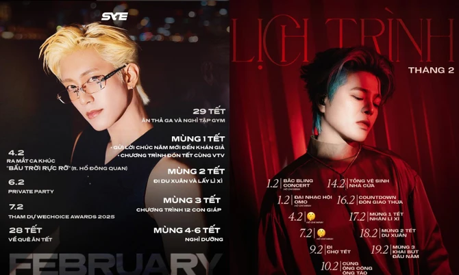 Sao Việt bắt trend “nghệ sĩ Tết này vất vả”: RHYDER gây chú ý với lịch trình lạ