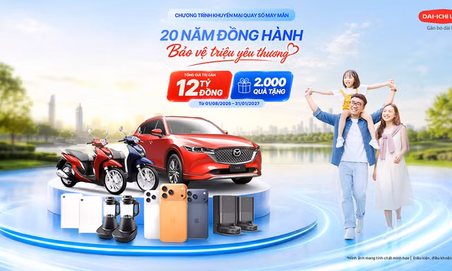 Dai-ichi Life Việt Nam triển khai chương trình khuyến mại ‘20 năm đồng hành bảo vệ triệu yêu thương'
