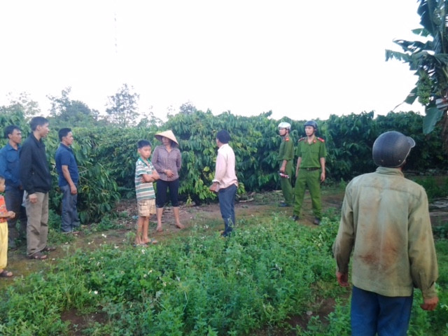 Hiện trường nơi xảy ra thảm án kinh hoàng. 