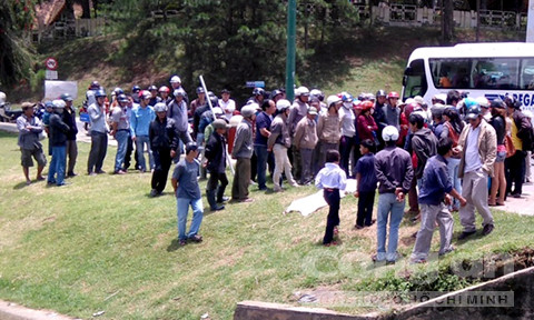 Hiện trường xảy ra vụ việc