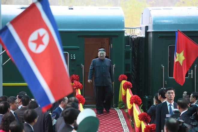 Cuối cùng, ông Kim đã tới Việt Nam bằng tàu hỏa. Ảnh: Như Ý