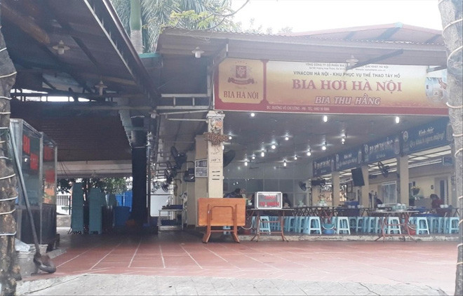 Quán bia hoạt động trong Trung tâm Văn hóa thông tin thể thao quận Tây Hồ 