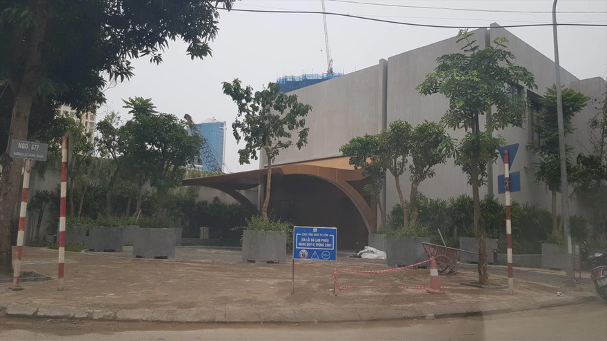 Công trình nhà điều hành của dự án. Ảnh: Trần Hoàng 