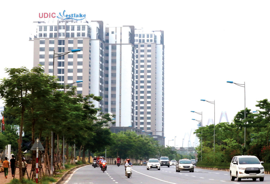 UDIC West Lake nằm trong quần thể KĐT Nam Thăng Long với hạ tầng kỹ thuật và xã hội hoàn thiện, đẳng cấp.Ảnh: NHƯ Ý